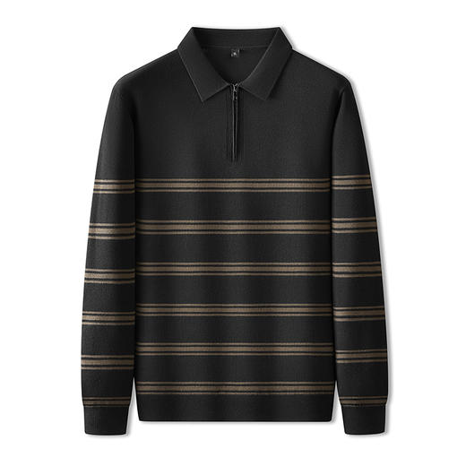 【新款DPF】大依优型大码翻领毛衣针织衫毛衫休闲加肥加大男士胖子大码内搭上衣打底衫 商品图6