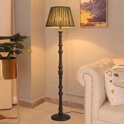 中古落地灯落地灯美式氛围台灯书房立式实木法式客厅复古中式新 商品图0