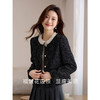 【149元福袋，不支持退换】熙世界小香风黑色短外套女秋冬2025新款名媛气质高级感粗花呢上衣 商品缩略图2