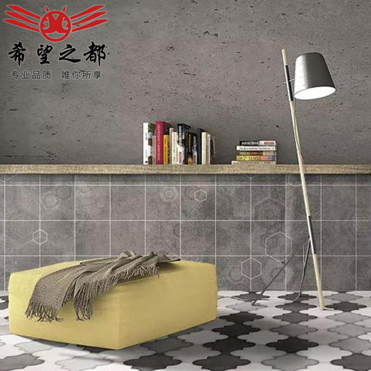 600x1200哑光西班牙厨房阳台瓷砖水泥釉卫生间墙砖防滑金属微地砖 商品图3