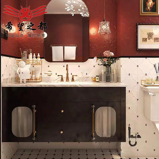 地砖 全瓷卫生间厕所洗手间厨房墙面砖复古浴室柔光法式瓷砖 商品图0