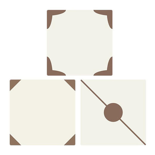 焦糖地砖瓷砖墙砖阳台奶油花砖200200厕所浴室卫生间棕色厨房法式 商品图4