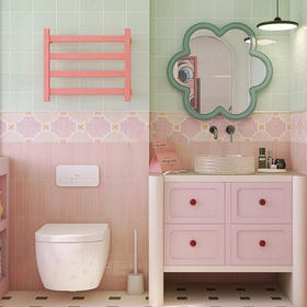 卫生间彩色洗漱台上盆洗脸盆多巴胺浴室柜组合台撞色柜洗手池