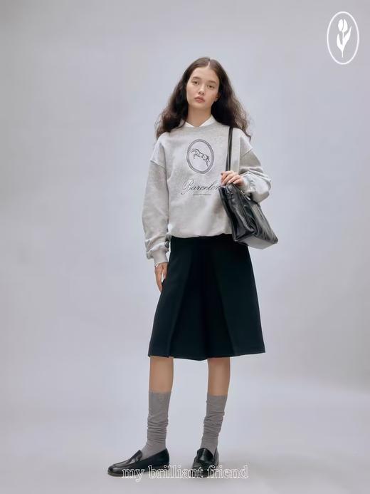 shyshystill/shy202408012/手绘棉质两色重工刺绣圆领定制罗纹不变形卫衣 商品图3