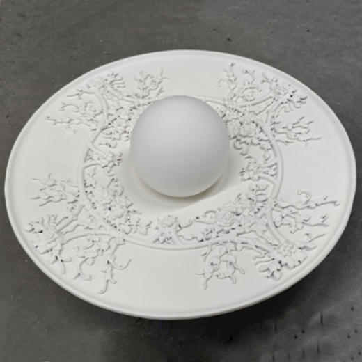 奶油风卧室雕花设计师法式吸顶灯背景墙玄关中古吸顶灯过道吸顶灯 商品图2