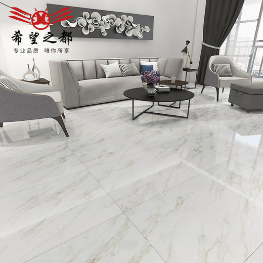 规格都希望地砖通体大理石大瓷砖 1200爵士白白 灰色瓷砖*之600 商品图1