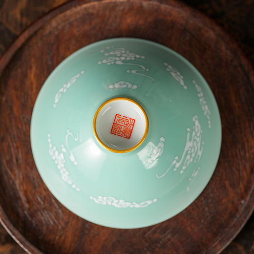 溢珍堂祥云满工图案斗笠杯 商品图2