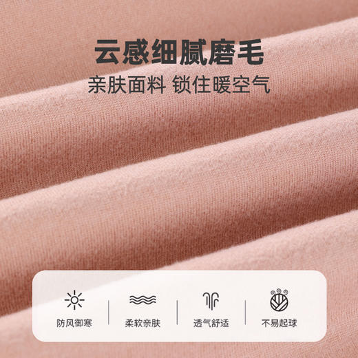雅黛丽保暖背心免穿文胸含绵羊毛夹层填充上衣马甲舒适显瘦打底衫 商品图3