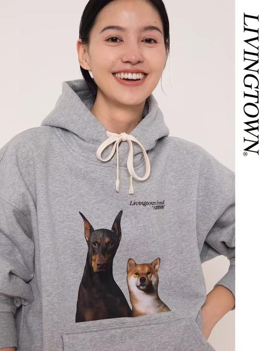 LIVINGTOWN/LT爱狗宽松套头卫衣 商品图0