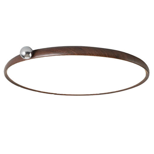 全灯复古灯纹胡桃木日式侘光谱风奶豆书房超薄卧室吸顶灯护眼寂 商品图4