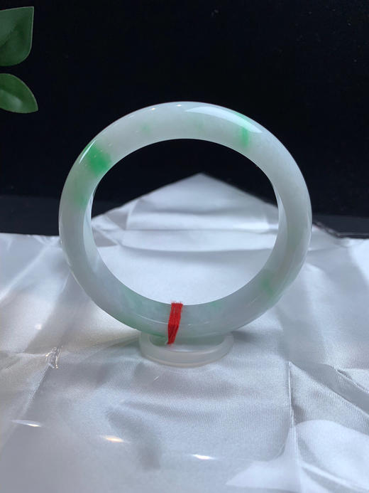 611343，57飘阳绿正圈手镯，12.-8mm，清新细条正圈，飘阳绿色 商品图4