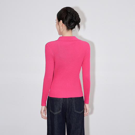 小香百搭翻领低领针织打底衫WLZD2430304 商品图1