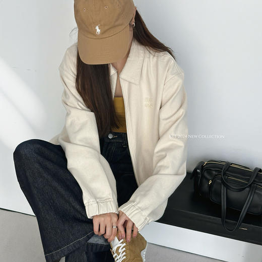 【顺丰包邮】14318 洛诗琳韩系绣花拉链休闲牛仔夹克外套女158191 商品图3