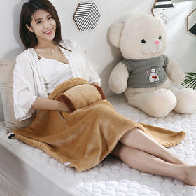 【精选】名品暖博士便携暖身电热毯60*80cm（多色可选）  办公室盖毯盖腿暖身毯