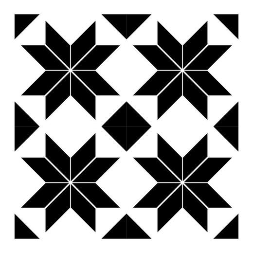 连锁民宿花砖墙地砖艺术小瓷砖几何厨卫黑白花砖200300北欧门店 商品图4