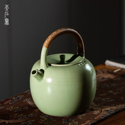 问鼎天石窑青汝小平安壶（缺货） 商品图0