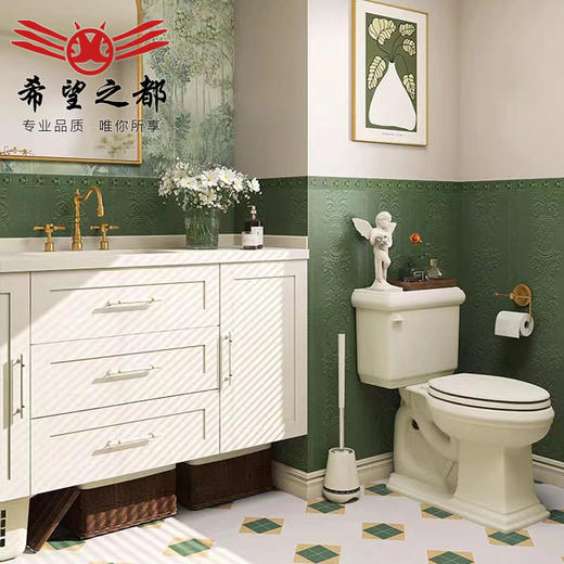 海基法式卫生间花砖厨房深林瓷砖复古墙砖地板砖300x1200布迷雾 商品图0