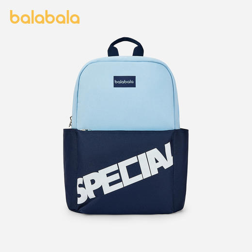 巴拉巴拉儿童包包男童女童休闲包舒适撞色双肩包时尚简约背包外出 商品图1