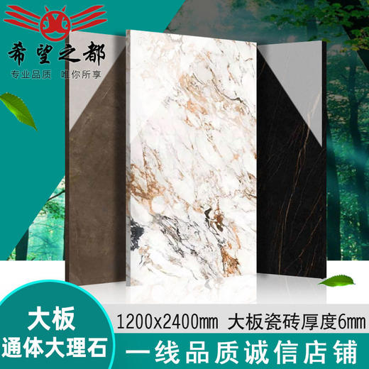 背景墙400规格*大理石1200通体客厅大瓷砖2大板岩板6mm瓷砖厚度 商品图0
