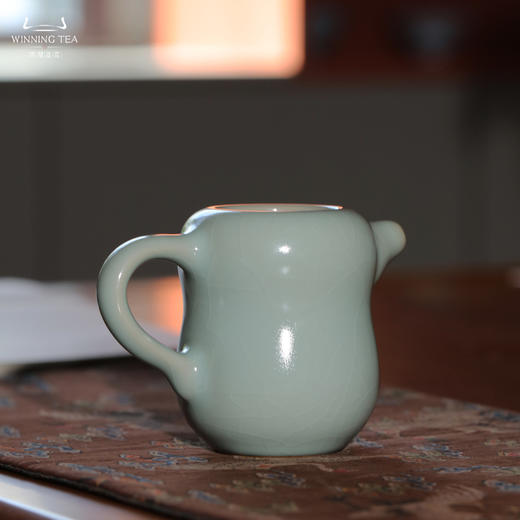 问鼎汝瓷收藏款天青花生公杯 商品图0