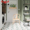 厨房北欧花砖彩色黑白地板砖400清新阳台卫生间小花片小拼花花砖 商品缩略图2