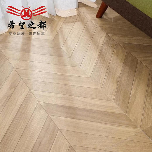 卧室法异600x1200地板砖瓷砖日式砖菱形咖色鱼骨美式木纹原木客厅 商品图3