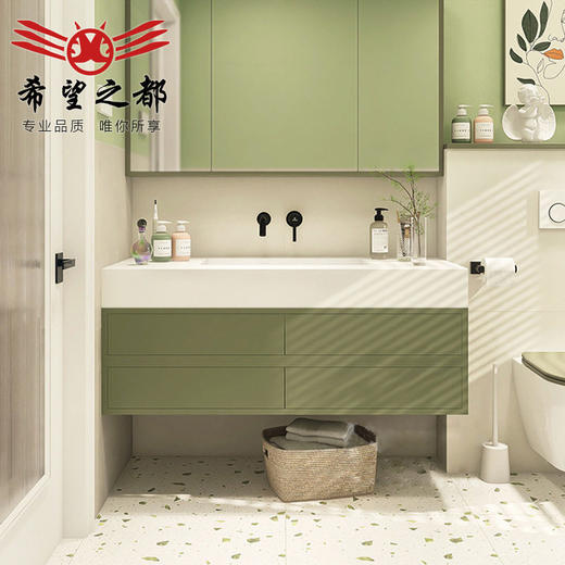 绿厨房地砖厕所水磨石牛油果300x600墙砖北欧瓷砖卫生间浴室奶油 商品图3