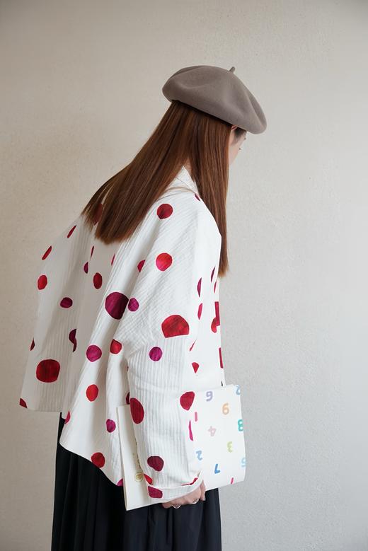 （5折）apuntob 大红点覆盆子茄红波点外套 商品图10