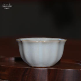 问鼎汝瓷收藏款月白宝相杯（缺货）