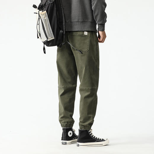 【新款DQ】大依优型大码松紧腰小脚休闲裤长裤男舒适休闲简约百搭加肥加大男装潮款 商品图7