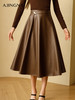 【商场同款】阿菁娜2024秋季新款A字蓬松挺括高腰伞裙A29D113011 商品缩略图2