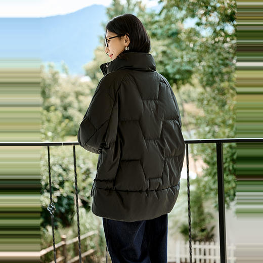 NEELLY纳俪商场同款冬季新款简约立领羽绒服女气质通勤保暖外套N24104L07730 商品图1