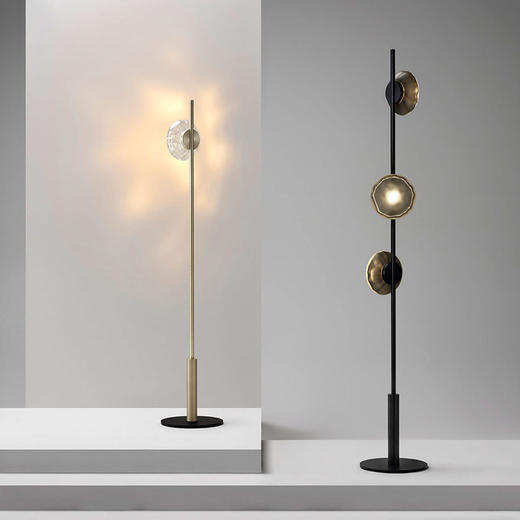 落地灯艺术后现代个性玻璃款北欧卧室三头客厅轻奢书房设计师装饰 商品图0