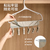 FaSoLa便携式旅行晾衣夹布艺折叠魔术贴晾衣架出差衣架挂钩小夹子 商品缩略图3
