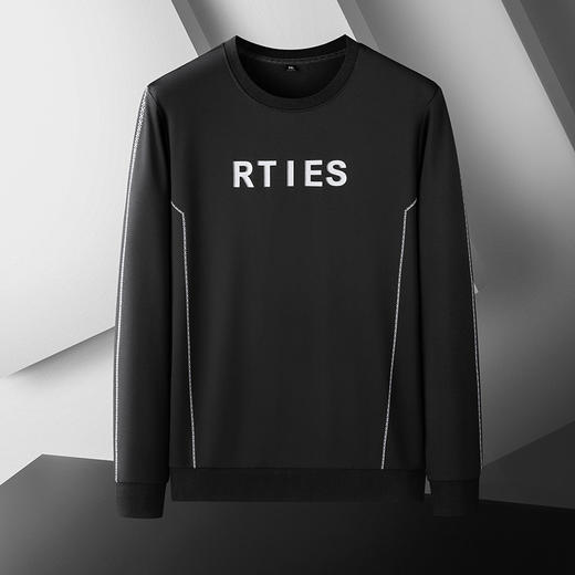 【新款DDA】大依优型大码圆领长袖卫衣加肥加大宽松休闲上衣男士打底 商品图0