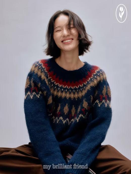 shyshystill/shy202408051/费尔岛羊毛马海毛重工设计感原创经典套头上衣 商品图3