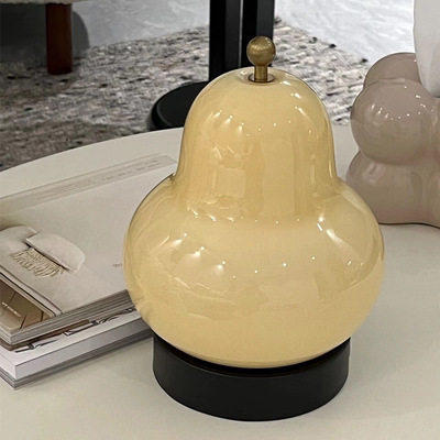 台灯卧室装饰感客厅触摸台灯创意小夜灯奶油开关梨子风氛围少女 商品图2