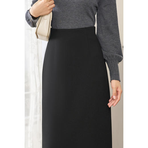 剩S 米思阳2025秋季新款职业ol通勤直筒半身裙简约显瘦包臀裙女款4086 商品图4