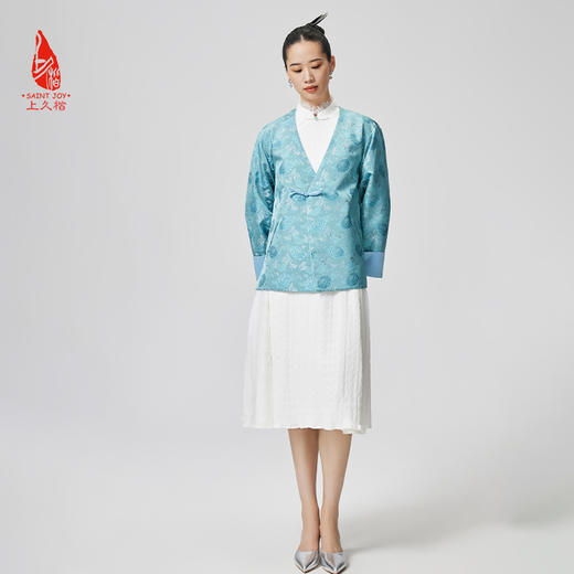 SAINTJOY/上久楷宋锦女式 中式上衣 复古 赋菊 CY1024207039 商品图4