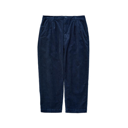 吃茶去chichaqu2024重磅灯芯绒锥形单褶九分裤复古宽松休闲百搭 商品图5