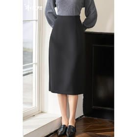 剩S 米思阳2025秋季新款职业ol通勤直筒半身裙简约显瘦包臀裙女款4086