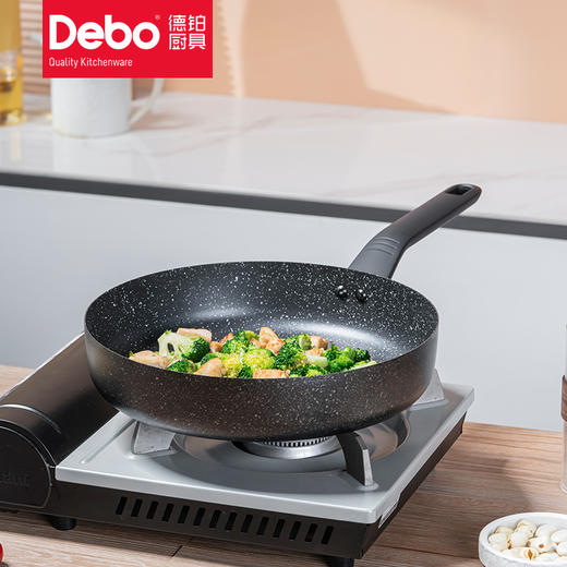 德铂Debo 京多安 麦饭石精铁 少油烟 不沾煎锅 商品图4