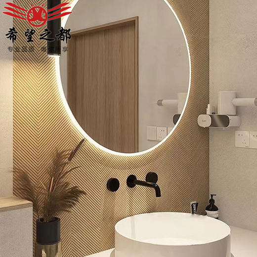 卫生间复古阳台砖浴室墙砖仿实木墙面砖瓷砖木纹日式600x600拉槽 商品图0