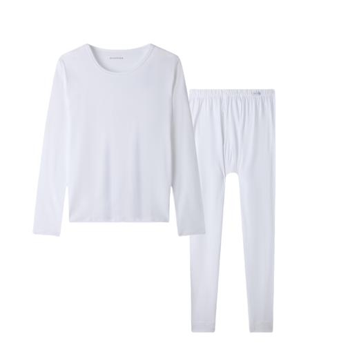 【舒美棉单面】SCHIESSER德国舒雅男士舒美棉单面圆领保暖秋衣打底套装65/16140W 商品图0