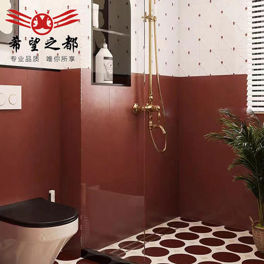 复古小厨房墙面砖浴室厕所花砖阳台卫生间地砖点缀300900法式瓷砖 商品图0