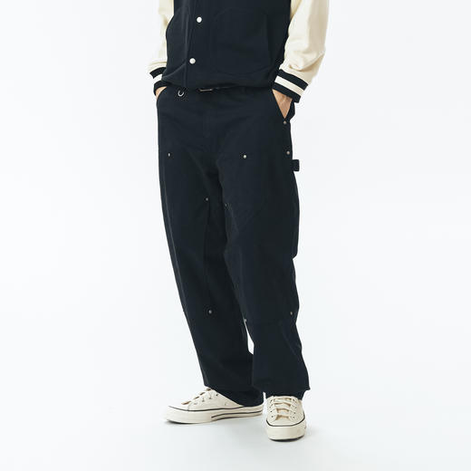 714street美式复古工装裤伐木裤春夏休闲裤宽松直筒裤潮牌裤子男 商品图1