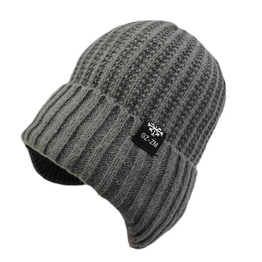 【御寒保暖更用心！加厚冬季护耳帽子】经典翻檐版型，美观时尚，柔软舒适，搭配健康的面料，加绒加厚更保暖，老人保暖针织帽，骑车防风时尚护耳帽子L 商品图6