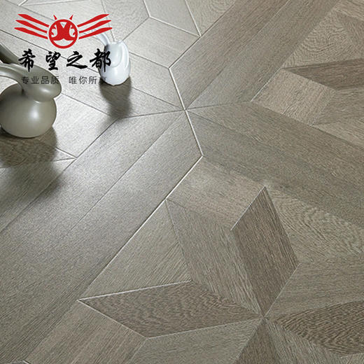 艺术法式佛山地砖木纹600x600卧室瓷砖砖阳台防滑客厅拼花复古 商品图3