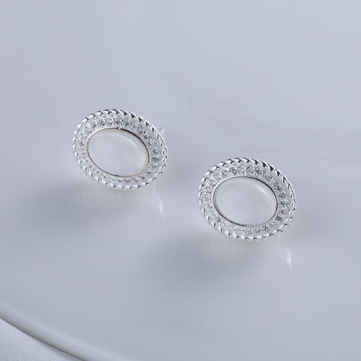 【宏艺珠宝】江南烟雨·银s925耳饰 商品图0