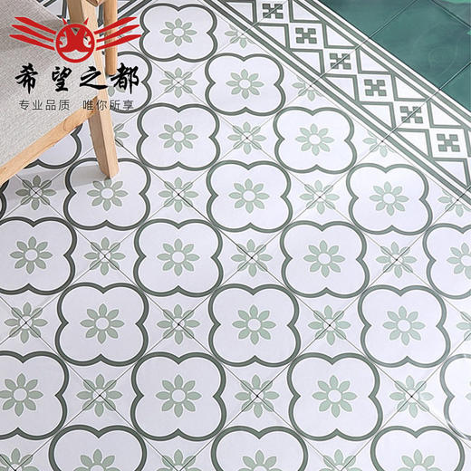 彩色瓷砖卫生间花砖北欧防滑厨房风200清新300阳台小ins墙砖地砖 商品图3